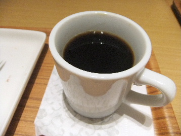 120722nana's green tea イオンモール各務原店④、ホットコーヒー.JPG